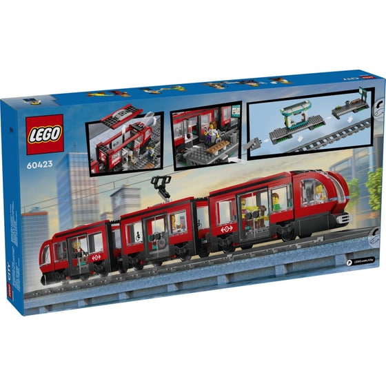 LEGO® City Downtown Streetcar and Station (60423) image 1