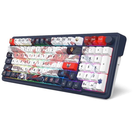 Redragon Eisa K686AK Gaming Μηχανικό Ασύρματο 2.4 GHz/Bluetooth Πληκτρολόγιο RGB Μπλε (US) image 2