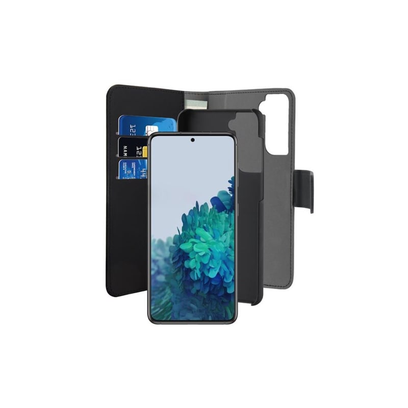 Θήκη Samsung Galaxy S21 Puro Wallet - Μαύρο