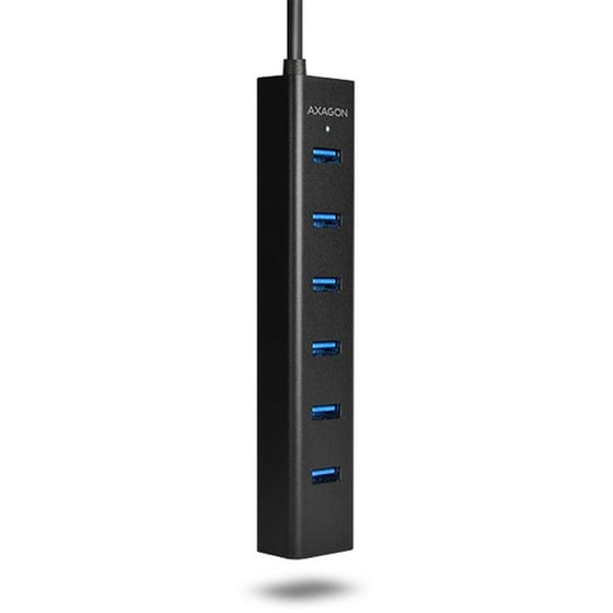 Axagon HUE-SA7BP USB Hub 7 σε 1 USB-A - Μαύρο image 5