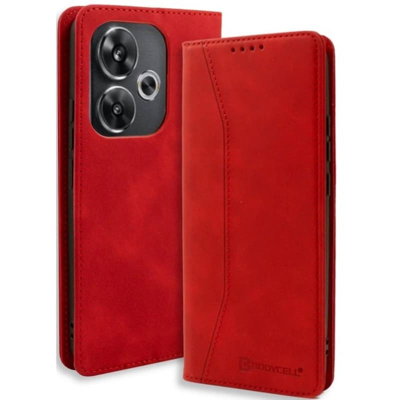 BODYCELL Θήκη Xiaomi Poco F6 - Bodycell Book Case - Red