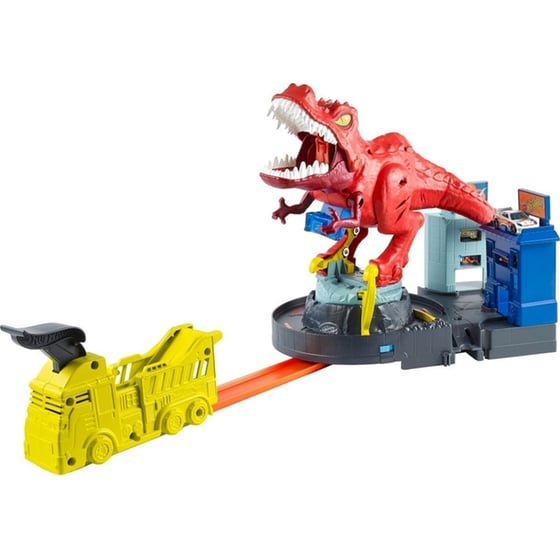 Mattel Hot Wheels City Πίστα Τ-Ρεξ Δεινόσαυρος image 0
