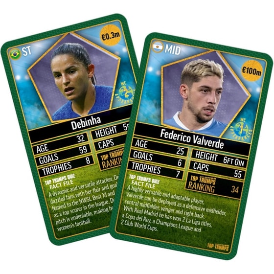 Card Game Winning Moves Top Trumps World Football Stars Top 200 - Pack 5 image 1