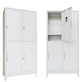 Φοριαμός Vesta Μεταλλικός 90x45x190 cm - Λευκό