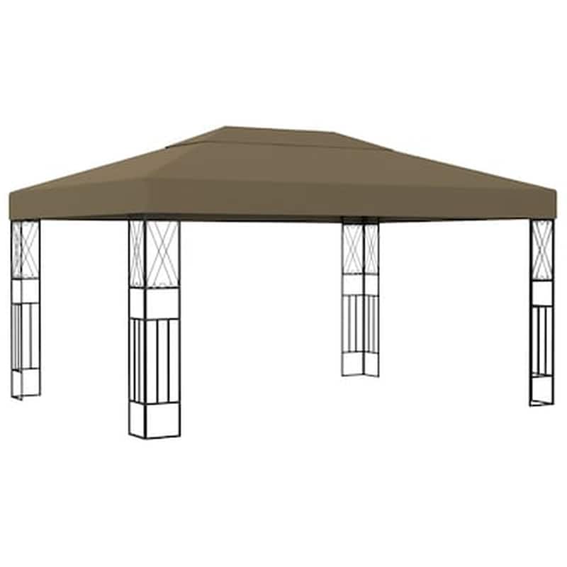 Vidaxl Κιόσκι Taupe 3 X 4 Μ. Υφασμάτινο