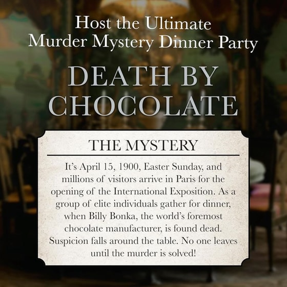 Επιτραπέζιο University Games Murder Mystery Party Solve A Murder: Death by Chocolate image 1