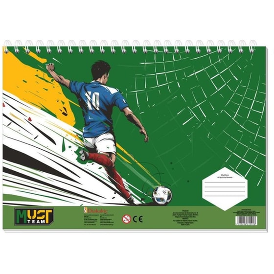 Μπλοκ Ζωγραφικής Must Αυτοκόλλητα-Στένσιλ Football/Astronaut 23x33cm (1 Τεμάχιο) image 0