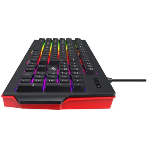 Havit KB866L Gaming Ενσύρματο Πληκτρολόγιο με RGB Φωτισμό Μαύρο (US) image 3