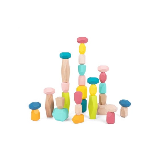 Tooky Toy Ξύλινοι Λίθοι Στοίβαξης (32τεμ.) image 1