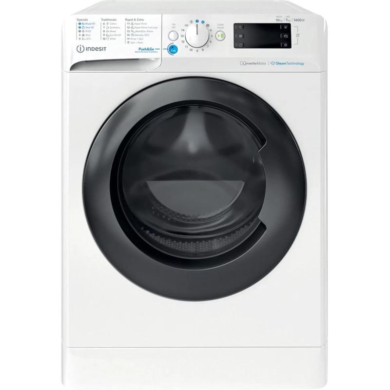 INDESIT INDESIT BDE 107436 WKV EE 10kg/7kg 1.400 Στροφές Λευκό Πλυντήριο Στεγνωτήριο Ρούχων