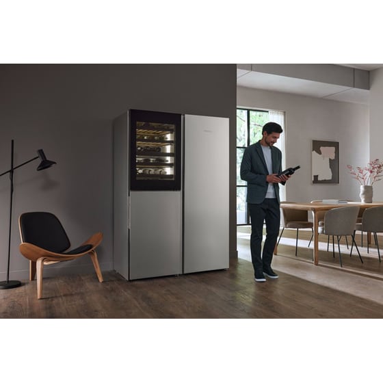 MIELE KWNS 4784DE για 229 Μπουκάλια Ασημί Συντηρητής Κρασιών image 5