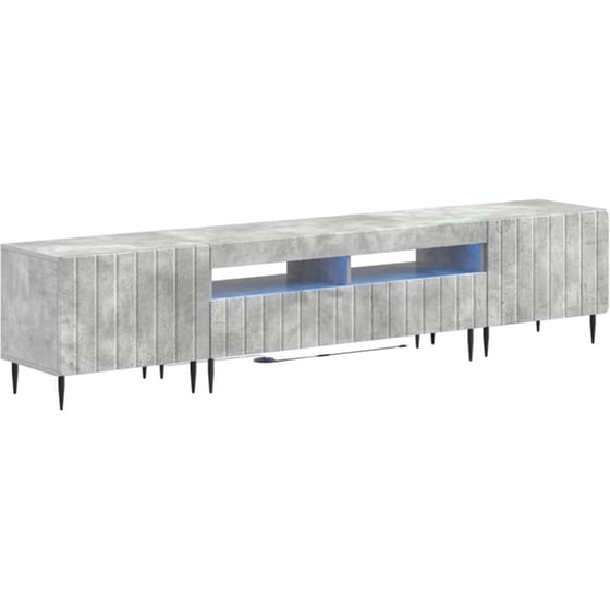 Έπιπλο Τηλεόρασης VidaXL με LED 5 τμχ 198 x 35 x 43 cm - Γκρι Σκυροδέματος image 0