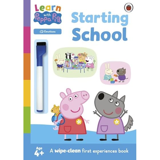 Learn with Peppa: Starting School wipe-clean activity book image 0