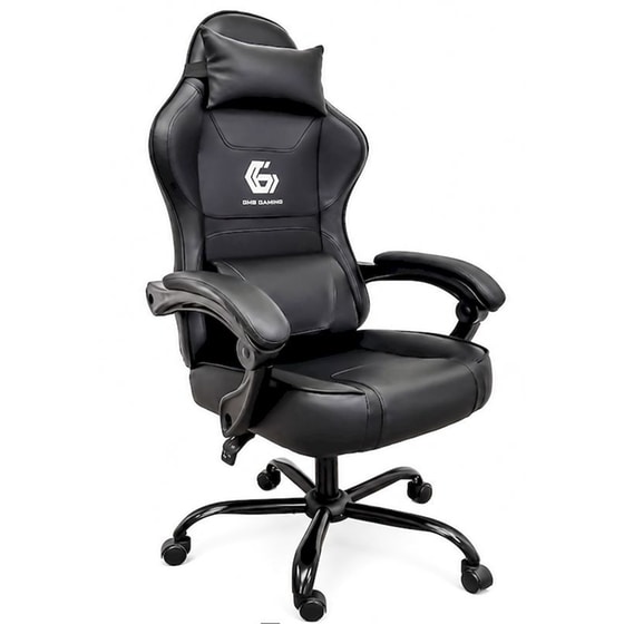 Gaming Καρέκλα Gembird GC-04-BL από Τεχνητό Δέρμα - Μαύρη image 0