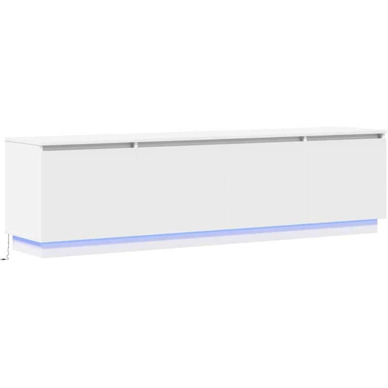 Έπιπλο Τηλεόρασης VidaXL με LED 180 x 38 x 49 cm - Λευκό