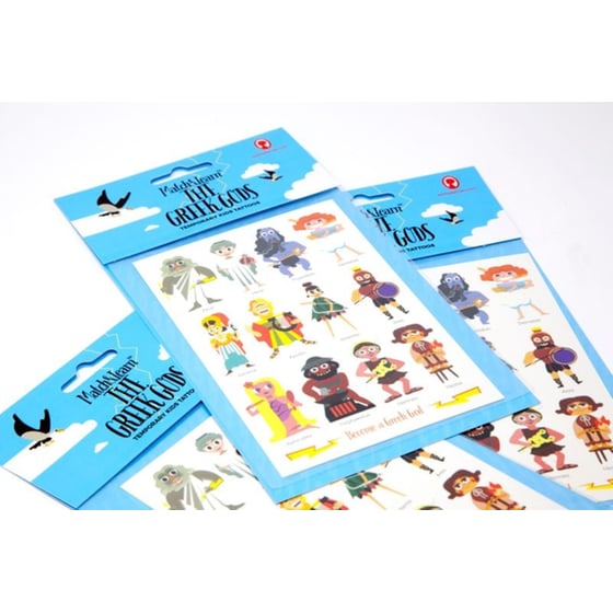 Match and Learn the Greek Gods Temporary Tattoos for kids image 3