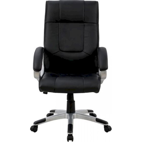 Καρέκλα Γραφείου 24Mall Pata από Τεχνητό Δέρμα - Μαύρη image 1