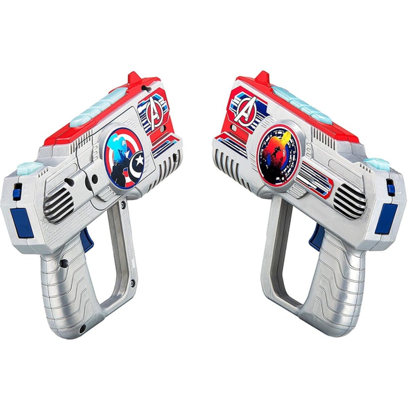 Laser Tag Ekids Avengers Σετ 2 Blasters Για Παιδιά And Ενήλικες Με Φωτισμό Και Δόνηση Με Εμβέλεια 30 Μέτρων (av-174) (ασημί)