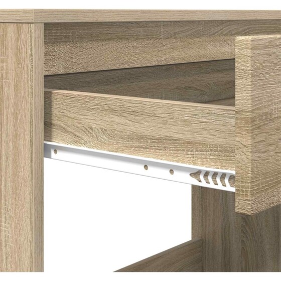 Γραφείο VidaXL με Συρτάρι και Αποθήκευση 100x50x78 cm - Sonoma Δρυς image 8