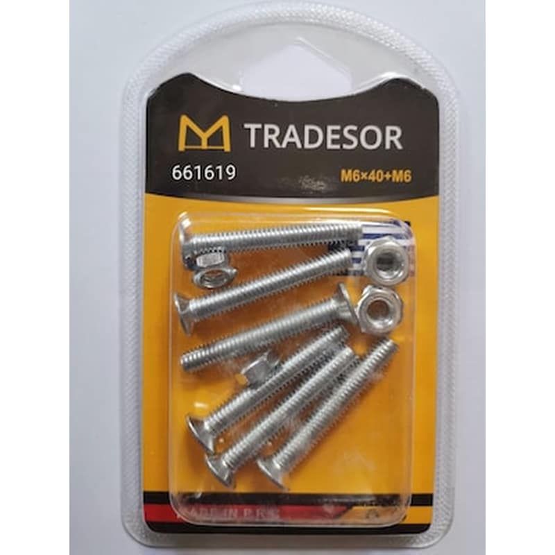TRADESOR Σετ - Βίδες - 6x40mm