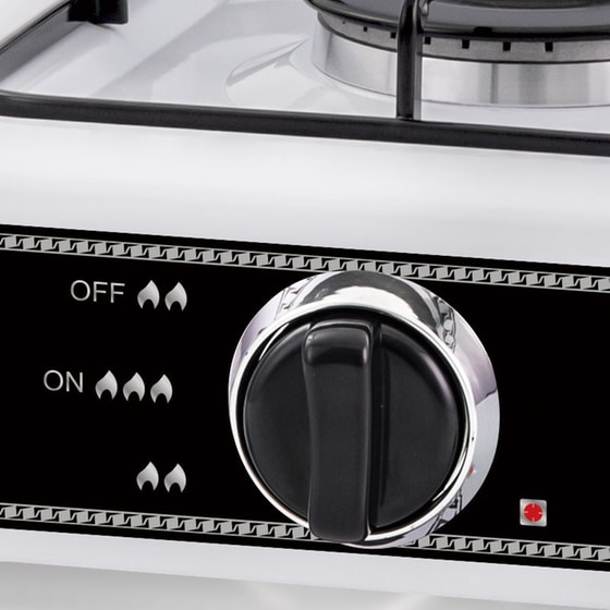 LEXICAL LGS-2811-1 1BUR Επιτραπέζια Εστία Υγραερίου Λευκό image 1