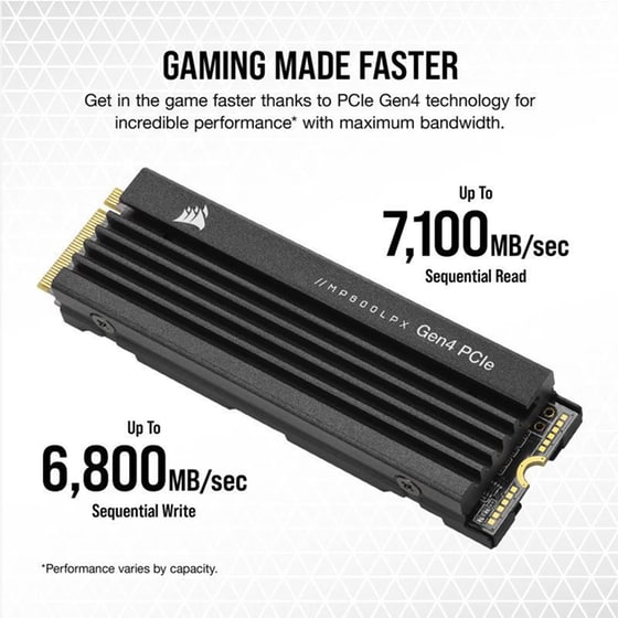 Σκληρός Δίσκος M.2 Ssd 4tb Corsair Mp600 Pro Lpx Disk Pci Express 4.0 X4 (nvme) image 8