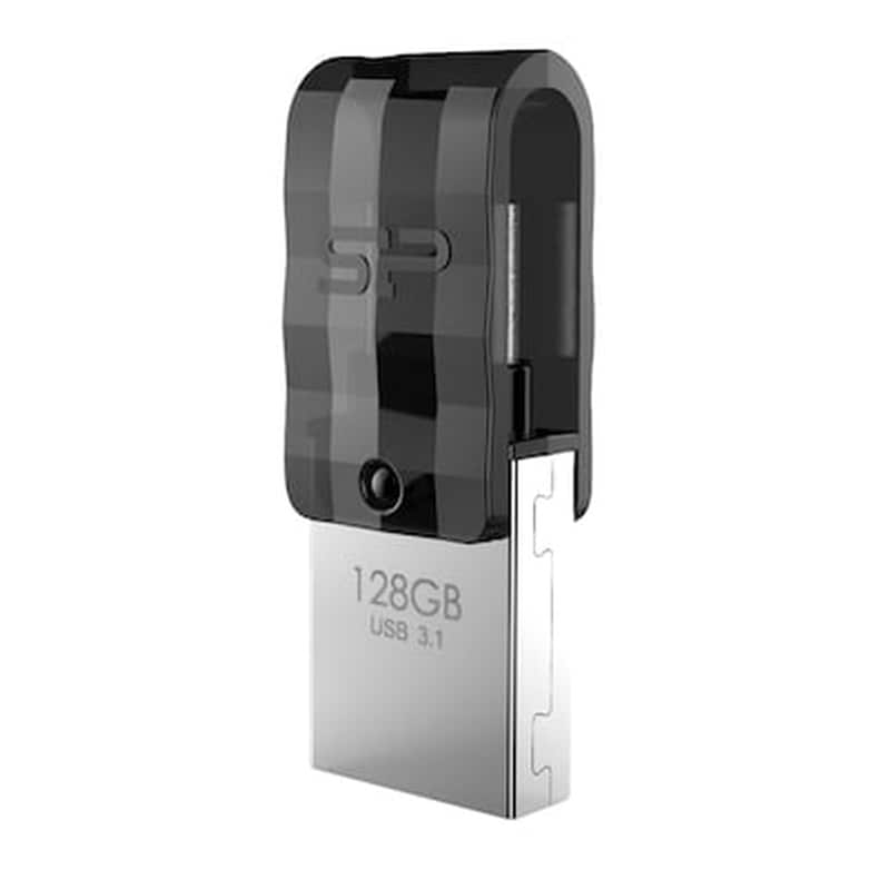 SILICON POWER Silicon Power Mobile C31 128GB USB 3.1 Stick με σύνδεση USB-A USB-C Μαύρο