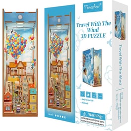 DIY 3D Puzzle Book Nook Kit Βιβλιοστάτης - Travel With The Wind