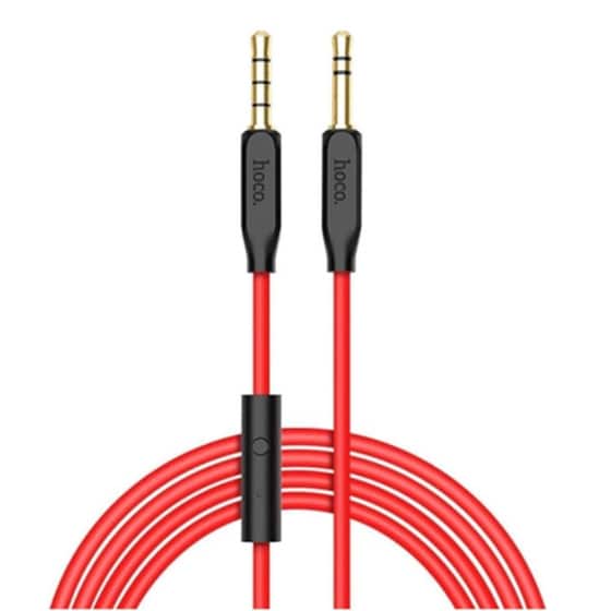 Καλώδιο Σύνδεσης Ήχου Hoco Upa12 3.5mm Male Σε 3.5mm Male Με Ενσωματωμένο Μικρόφωνο image 0