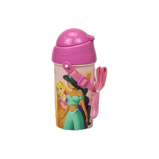 Παγούρι Gim Πλαστικό Fd Princess Summer Fun 500 ml Ροζ image 1