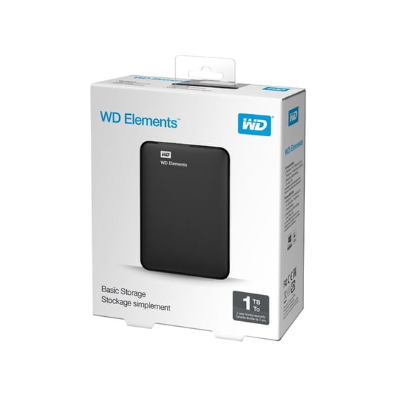 Εξωτερικός σκληρός δίσκος WD Elements Portable 1ΤΒ 2.5" USB 3.0 Μαύρο image 1