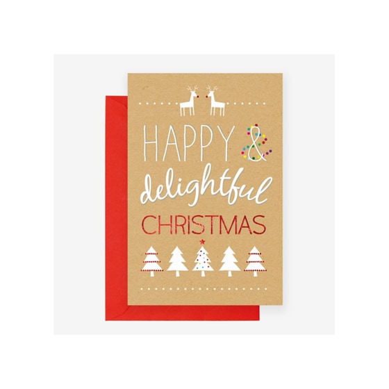 Χριστουγεννιάτικη Κάρτα Legami Happy and Delightful Christmas - 11.5x17cm image 1