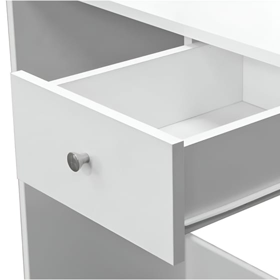 Μπουντουάρ Vidaxl από Μοριοσανίδα 75x40x141 cm - Λευκό image 2