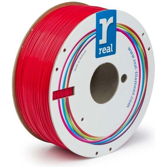 Real Filaments νήμα 3D εκτυπωτή ABS Plus - 1kg 1.75mm - Κόκκινο image 1