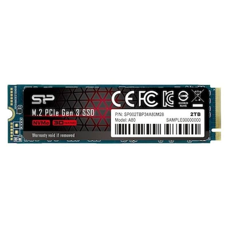 SILICON POWER Εσωτερικός SSD Silicon Power P34a80 NVMe M.2 512GB PCI Express 3.0