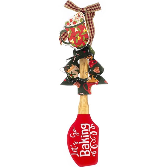 Tri-Coastal Design Σπάτουλα & Φόρμα για Μπισκότα Xmas Tree image 0