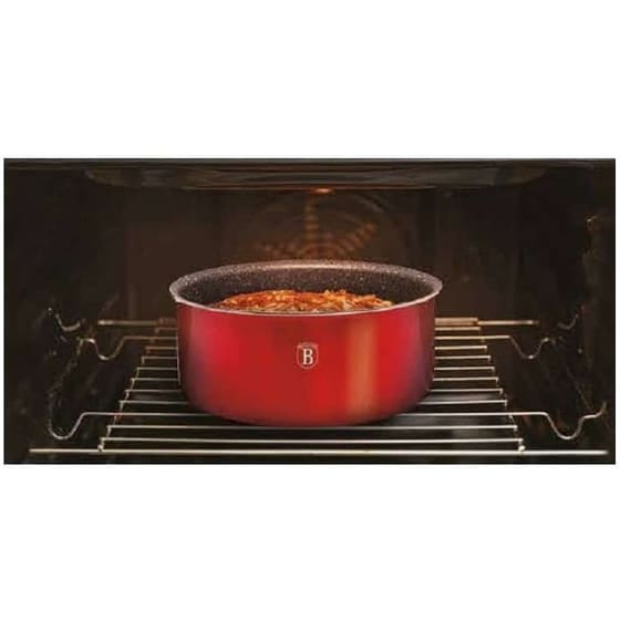 Σετ Μαγειρικά Σκεύη BERLINGER BH-1674 12 τμχ Κόκκινο image 2