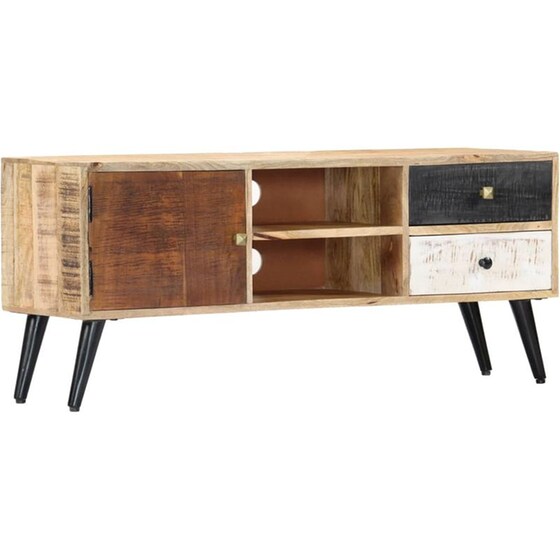 Έπιπλο Τηλεόρασης VidaXL Ξύλινο 115x30x47cm - Πολύχρωμο image 10