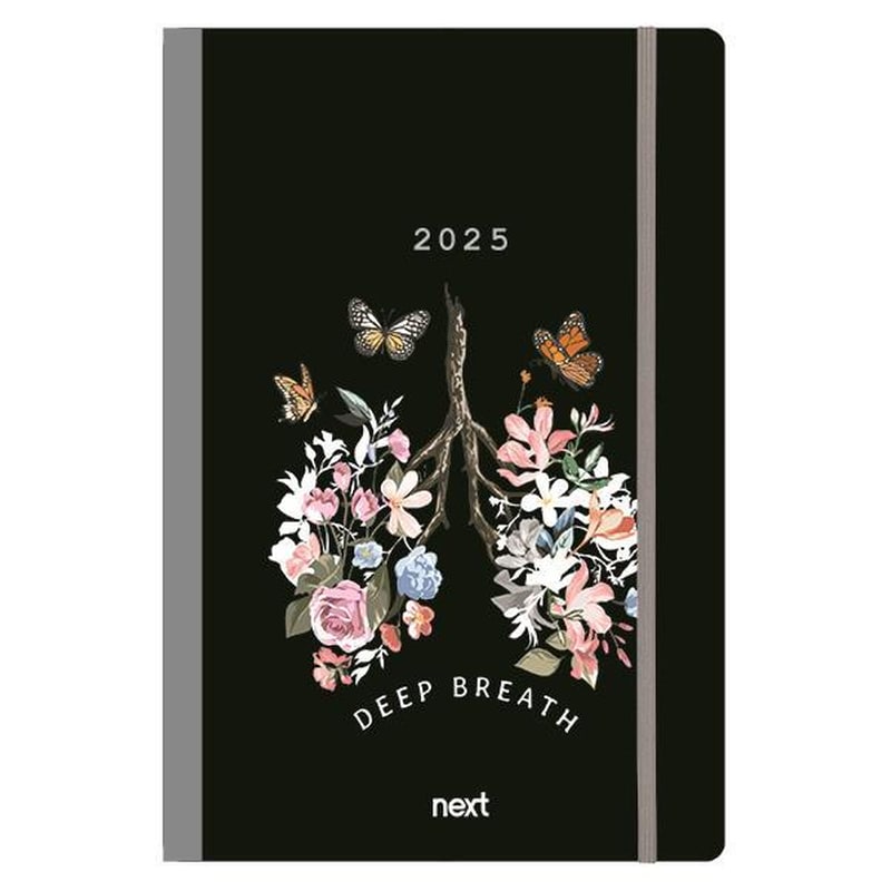 NEXT Next Ημερολόγιο 2025 Trends Ημερήσιο Flexi Με Λάστιχο 12x17εκ. Deep Breath