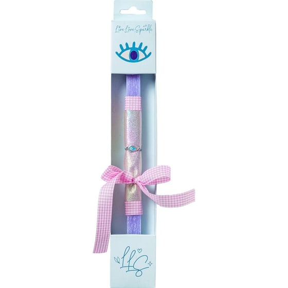 Αρωματική Λαμπάδα Live.Love.Sparkle με Βραχιόλι Μάτι Δάκρυ image 0