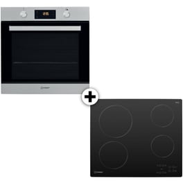 INDESIT IFW6841JHIX & AAR160C 71 Lt Inox Eντοιχιζόμενο Σετ Φούρνος και Εστία