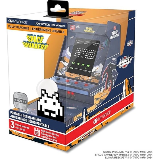 Retro Φορητή Κονσόλα My Arcade Space Invaders Joystick Player image 1