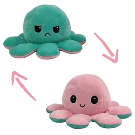 Λούτρινο Reversible Octopus Plush - Χταπόδι Που Αλλάζει Διάθεση  (20cm)