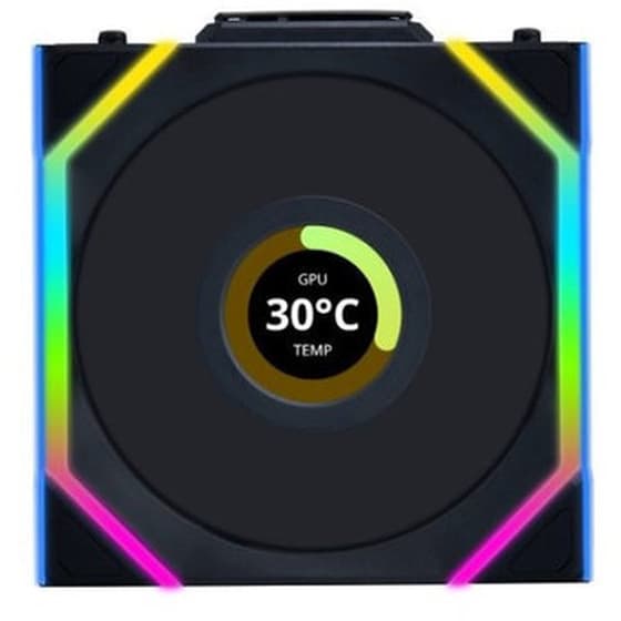 Case Fan Lian-Li Unifan SL Wireless LCD 120mm ARGB - Μαύρο image 2