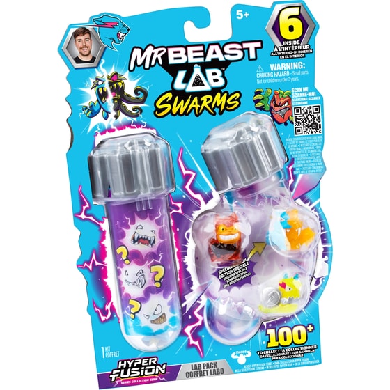 Mr Beast Lab Swarms Hyper Fusion Giochi Preziosi 6 Φιγούρες (BTR16000) image 3