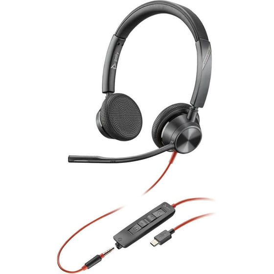 Ενσύρματα Ακουστικά με Μικρόφωνο Poly Blackwire 3325 - Μαύρο image 0