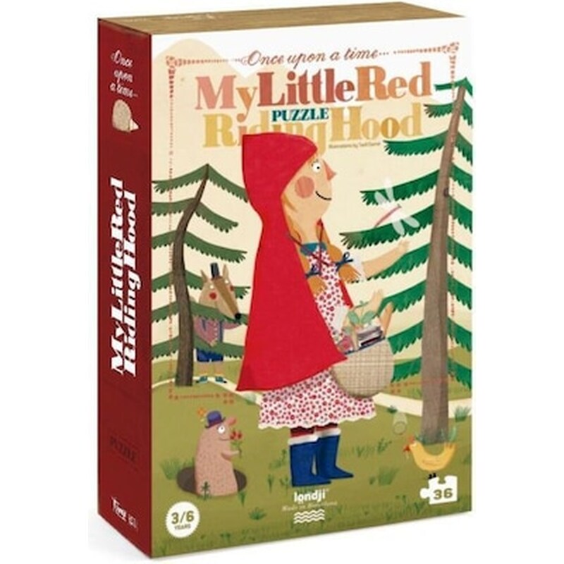 Παζλ Μεγάλο Κοκκινοσκουφίτσα My Little Ridinghood Puzzle, Londji