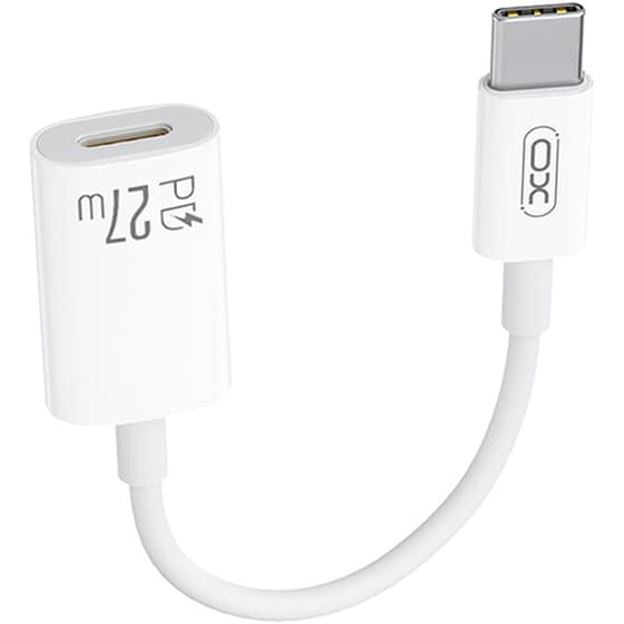XO Καλώδιο;Αντάπτορας NB-R268A USB-C, Lightning σε Lightning 0.12m Λευκό image 0