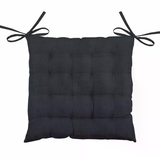 Μαξιλάρι Καρέκλας Spitishop Πολυεστέρας 40x40cm - Μαύρο image 0