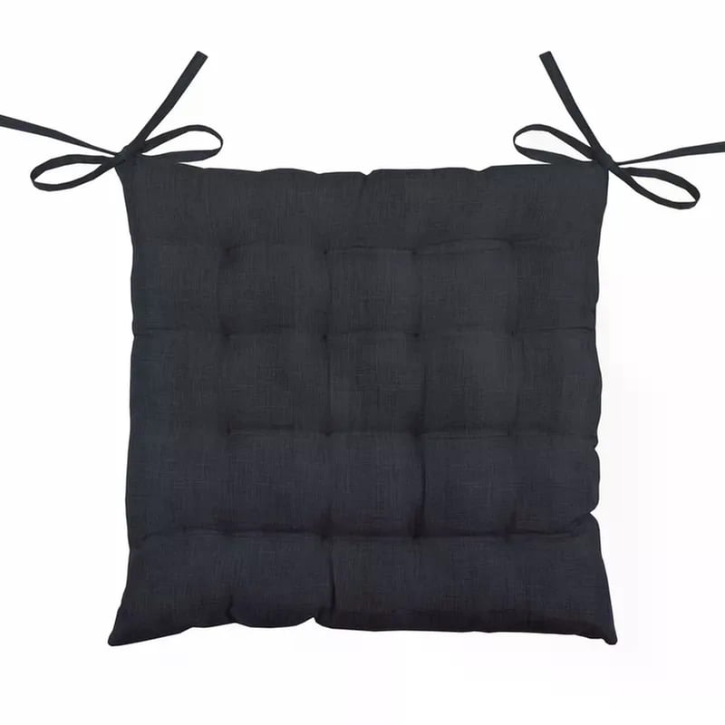 Μαξιλάρι Καρέκλας Spitishop Πολυεστέρας 40x40cm - Μαύρο